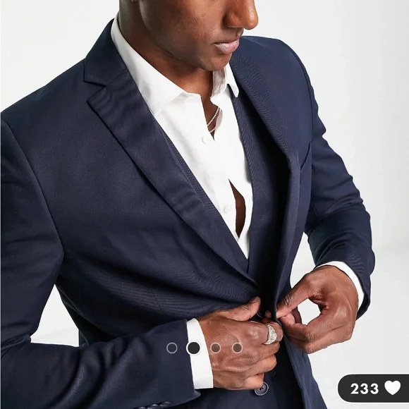 Bolongaro Trevor - Suit Jacket - Navy - 38 R - NEW W/ TAGS - Picture 2 of 3